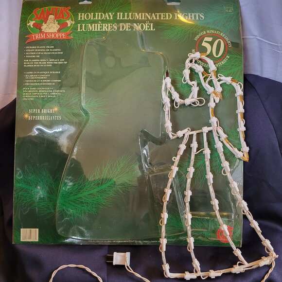 Vintage Christmas Lights - Angel Silhouette - Window Decor - Retro Christmas - Picture 5 of 8